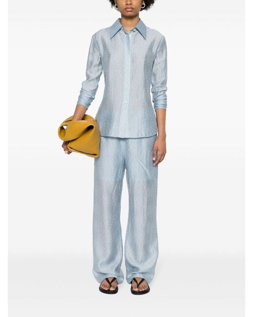 Rodebjer Blue Carmen Shirt Ls 2300526