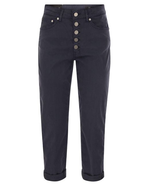 Dondup Blue Koons Loose Fitting Jeans
