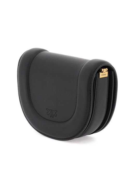 Mini Bag Love Bag Click Round Leater Bolso Pinko de color Black