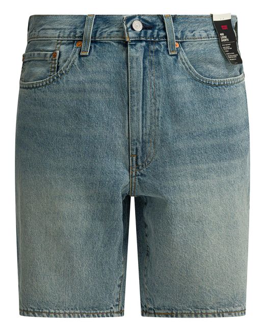 Levi's Blue Light Cotton Shorts for men