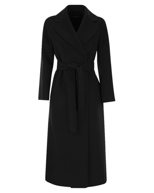 Max Mara Black Pololdo Wollmantel