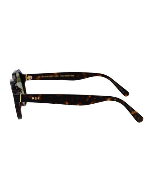 Retrosuperfuture Green Round Sunglasses Bch 3627