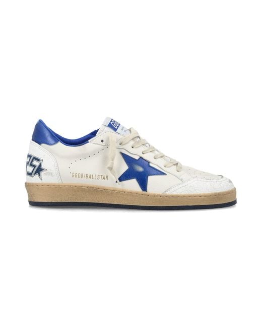 Golden Goose Deluxe Brand Blue Premium Leather Sneakers For