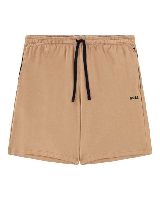 Boss Natural Shorts With Logo for men