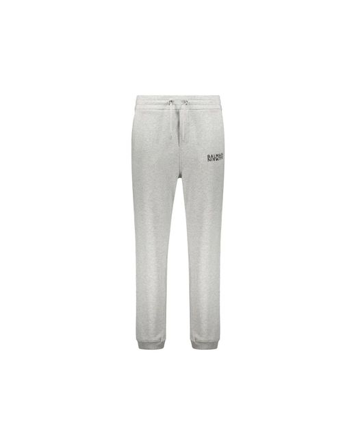 Balmain Joggingbroek Met -logo in het Gray voor heren