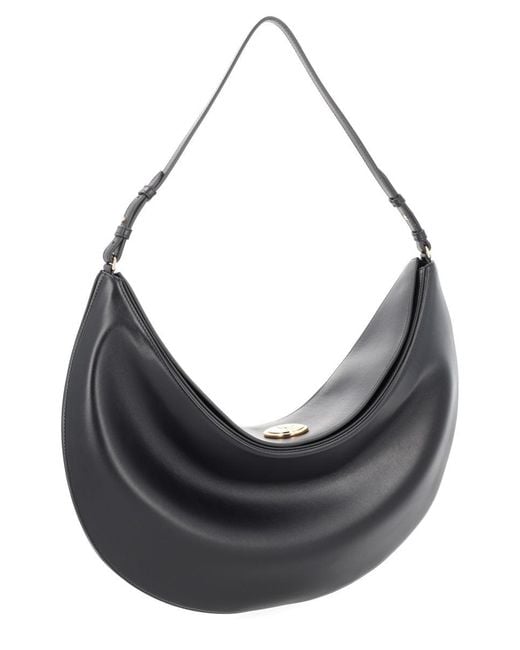Jacquemus Black Hobo Bag "Ovalo" Large