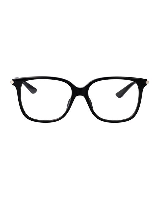 McQueen Black Acetate Glasses