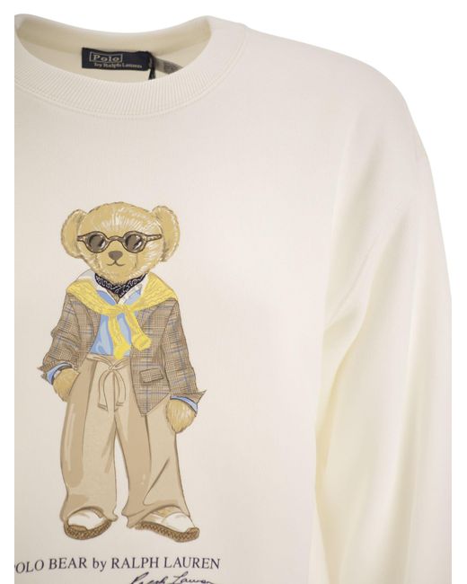 Sweat-shirt Polo Bear Crew Neck Polo Ralph Lauren en coloris White