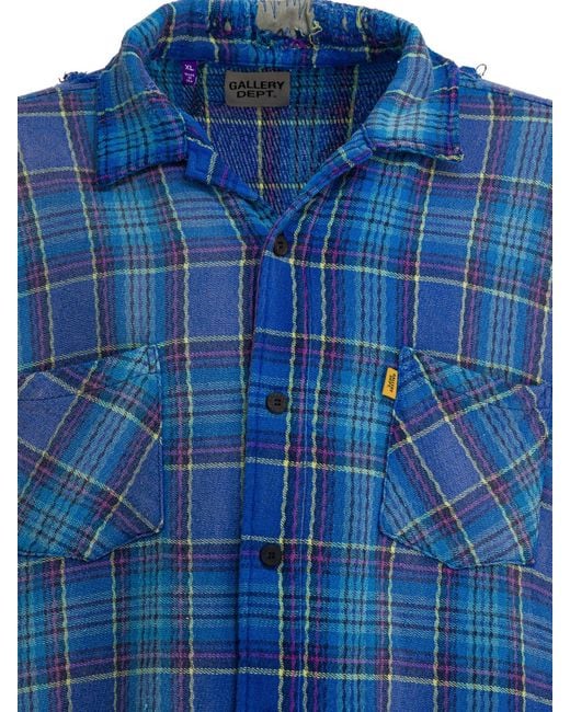 GALLERY DEPT. Blue "Marley Flannel" Shirt for men