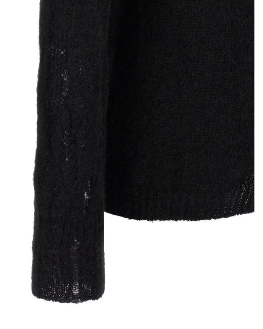 Thom Krom Alpaca Wollen Trui in het Black voor heren