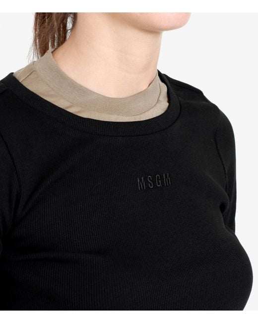 MSGM Black T -Shirts und Polos