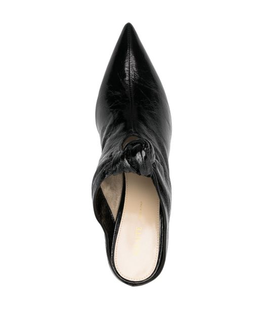 Khaite Black Rowan Mule 75 Shoes