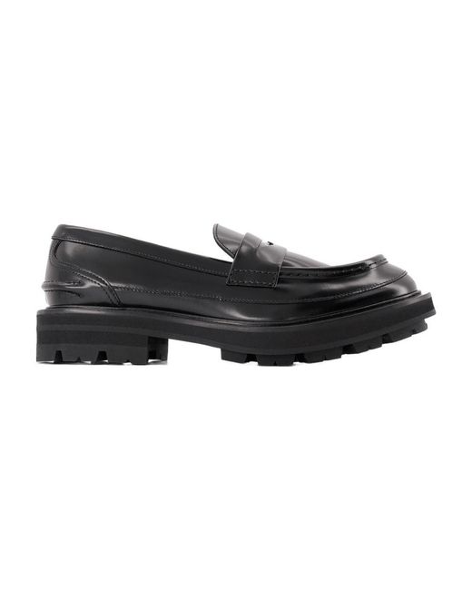 Alexander McQueen Loafers Zwart Leer in het Black