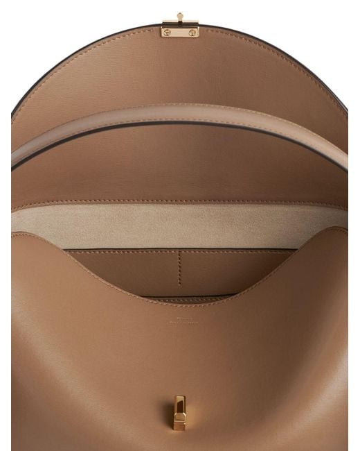 Totême Natural T-Lock Leather Shoulder Bag