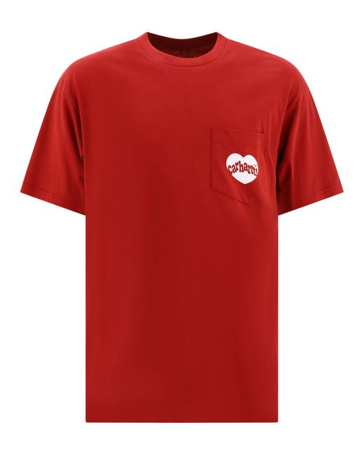 Carhartt "amour Pocket" T -shirt in het Red voor heren