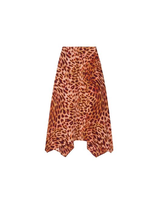 Stella McCartney Brown Silk Dress
