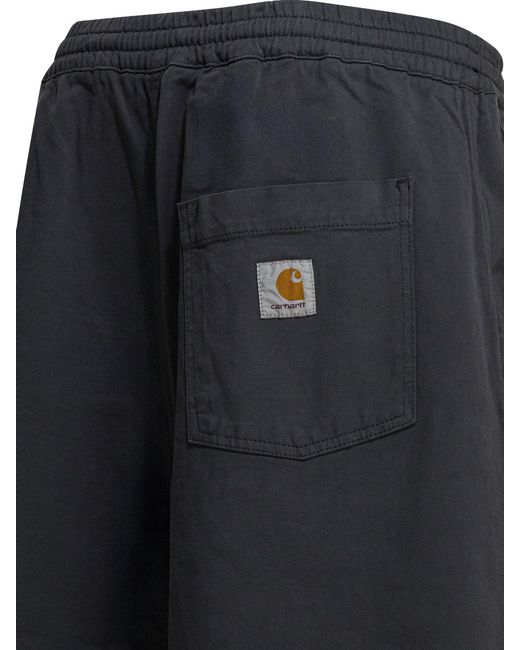 Carhartt Black "Floyde" Sweatpants Short for men