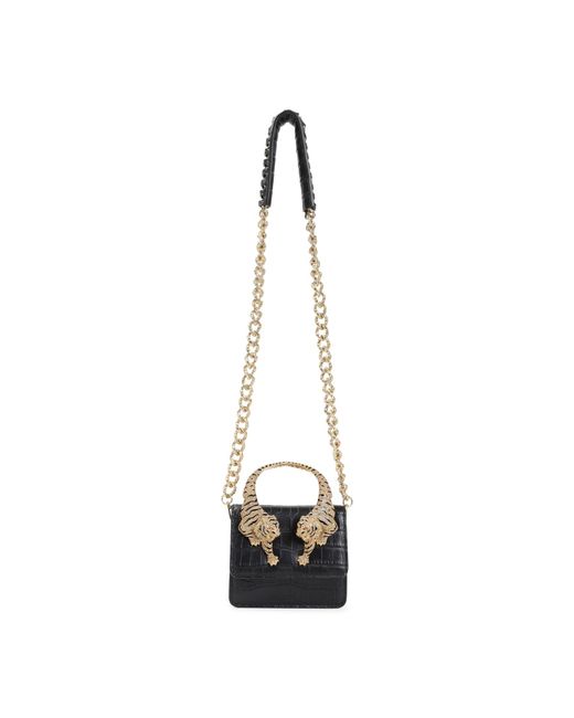 Roberto Cavalli White Roar Small Flap Shoulder Bag