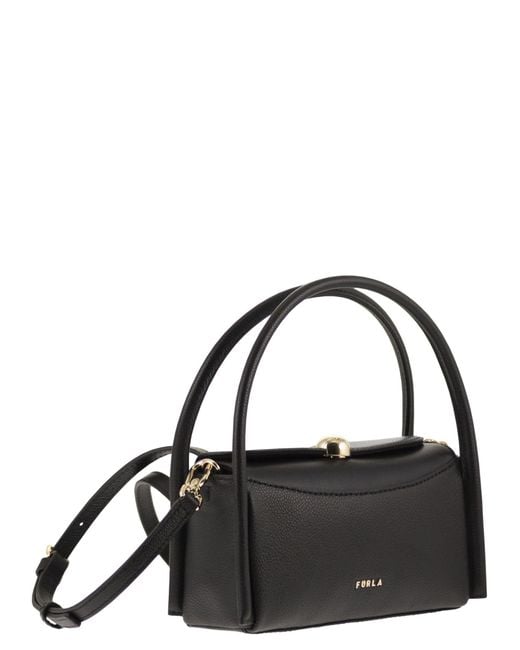 Furla Black Nicole Mini Leather Bag