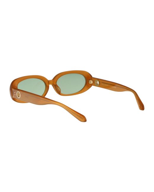 Linda Farrow Yellow Sunglasses