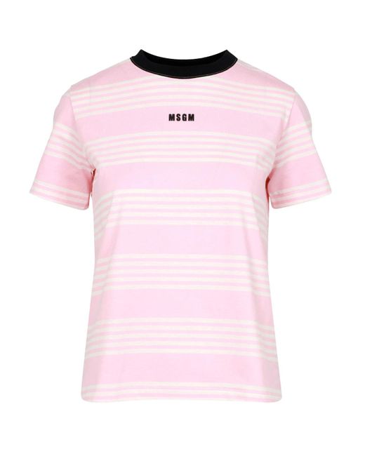 MSGM Pink T -Shirts und Polos rosa