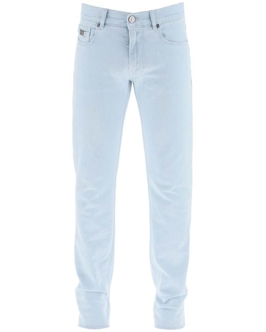 Versace Slim Medusa biggie Jeans in het Blue voor heren