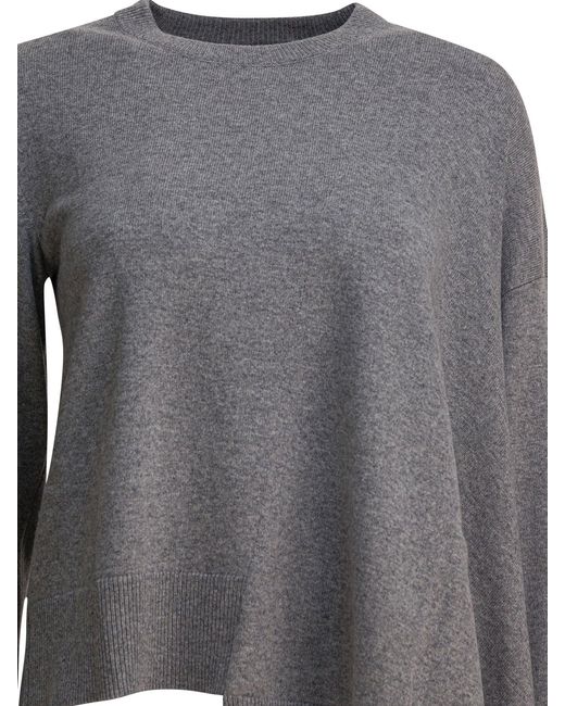 Alexander McQueen Gray Cashmere And Cotton Blend Sweater