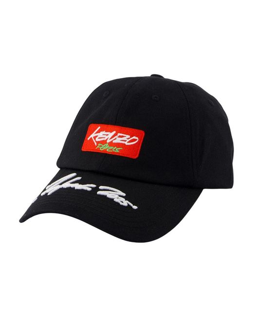 KENZO Blue Cap Hat Nylon Black