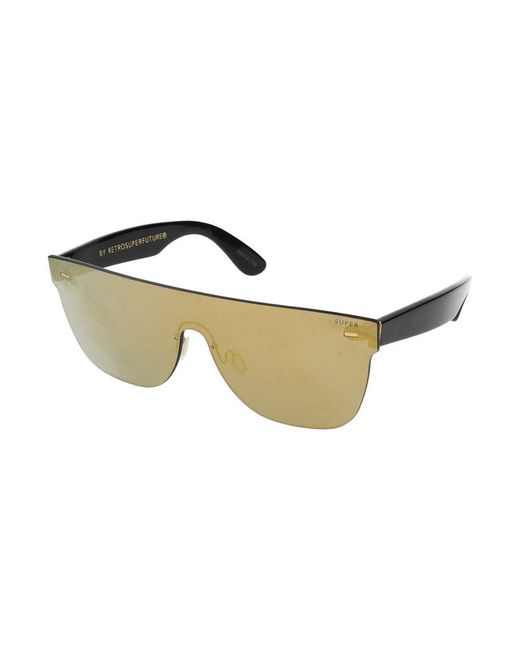 Retrosuperfuture Metallic Sunglasses Screen Flat Top /18/145