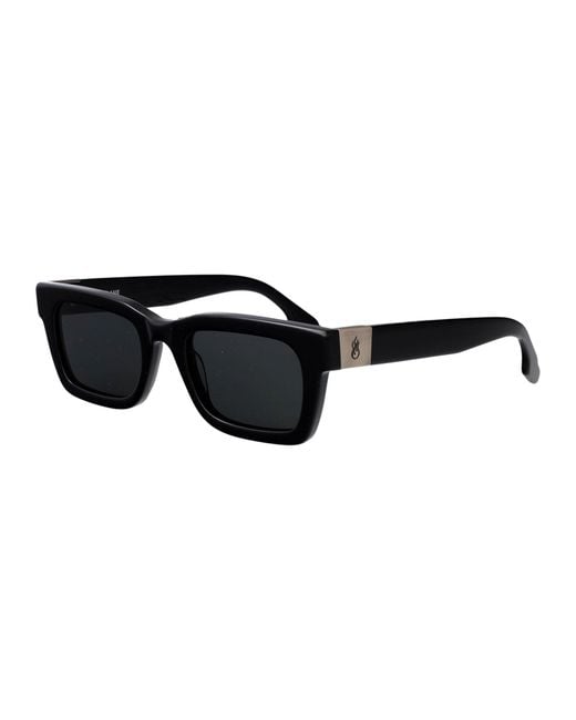 Vision Of Super Black Squared Sunglasses Vs0001 Sun 004