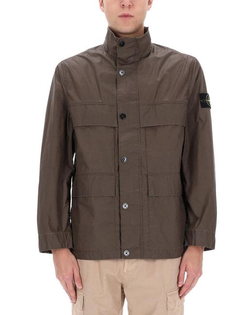 Stone Island Brown Regular-Fit Lightweight Jacket for men