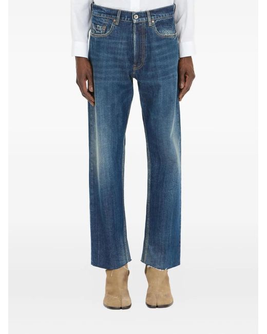 Maison Margiela Blue Straight-Leg Jeans for men