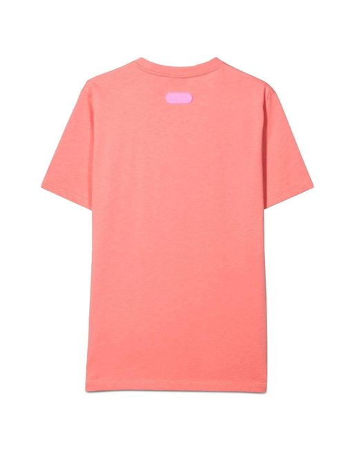 Gcds Pink Oversize Jersey T Shirt Girl for men