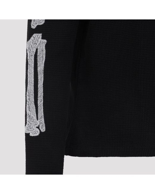 Amiri Black Bones Long Sleeves Tee