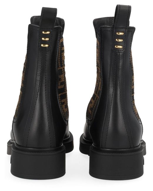 Fendi Black Boot "Thread" for men