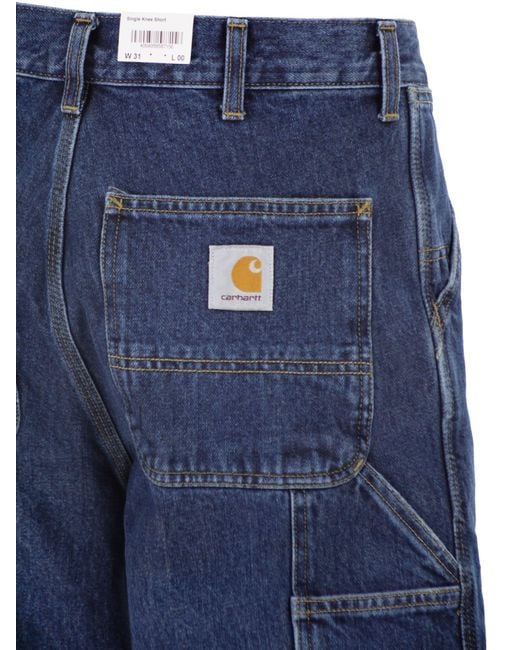 Carhartt Blue Denim Bermuda Shorts