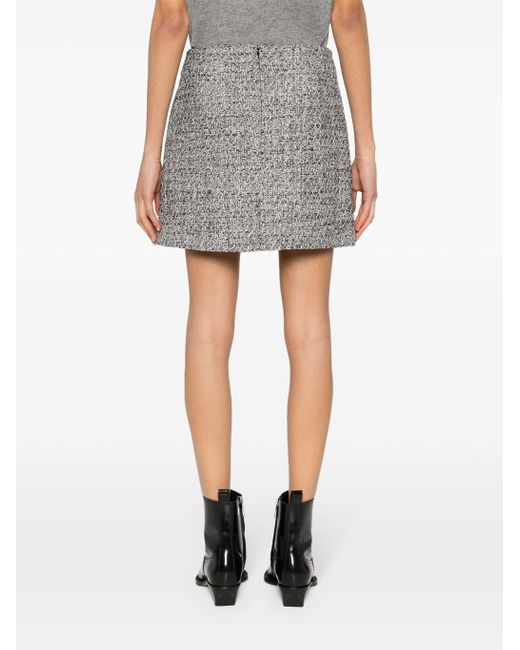 Golden Goose Deluxe Brand Gray Journey W's Lisette Mini Skirt Clothing