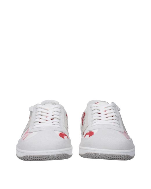 Balmain White Sneakers Leather for men