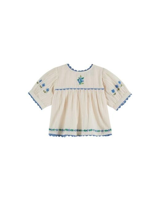 Emile Et Ida White Vestito Blouse Brodee