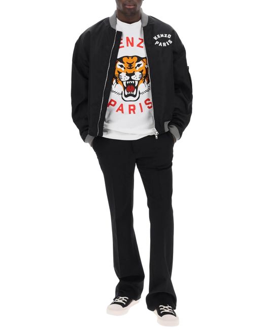 Lucky Tiger Bomber veste KENZO pour homme en coloris Black