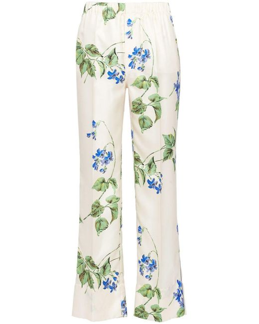 Prada Multicolor Pantalone Twill Viola