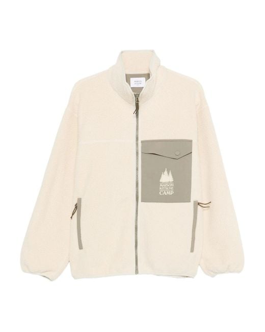 Maison Kitsuné Natural Casual Fleece Jacket