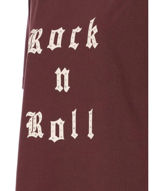 Zadig & Voltaire Red Edwin Tc Rock N Roll Strass