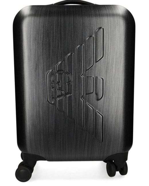 Emporio Armani Black Maxi Logo Trolley for men