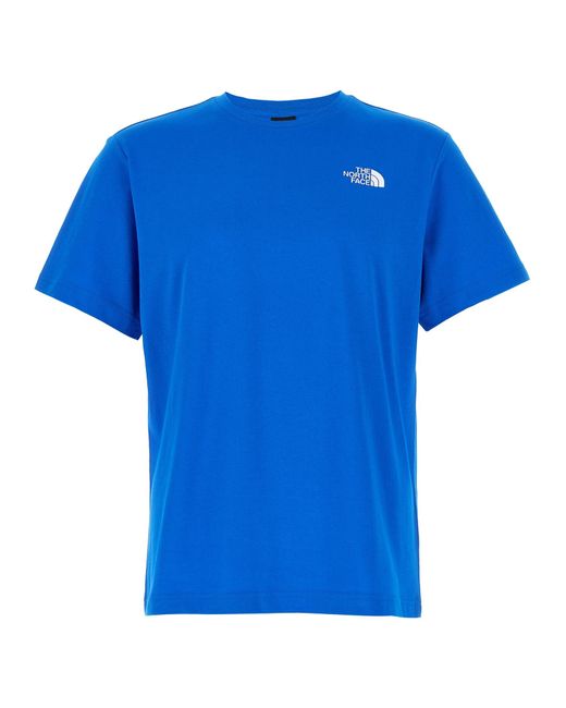 La Maglietta "Verticale" Nord di The North Face in Blue