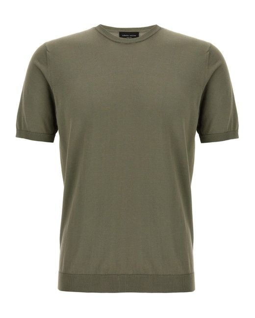 Roberto Collina Gebreide T -shirt in het Green