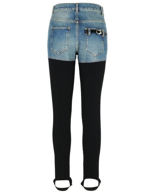 Coperni Blue Two-Tone Organic Cotton Pantaloe