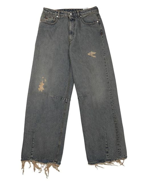 Nine:inthe:morning Gray Cotton Trousers