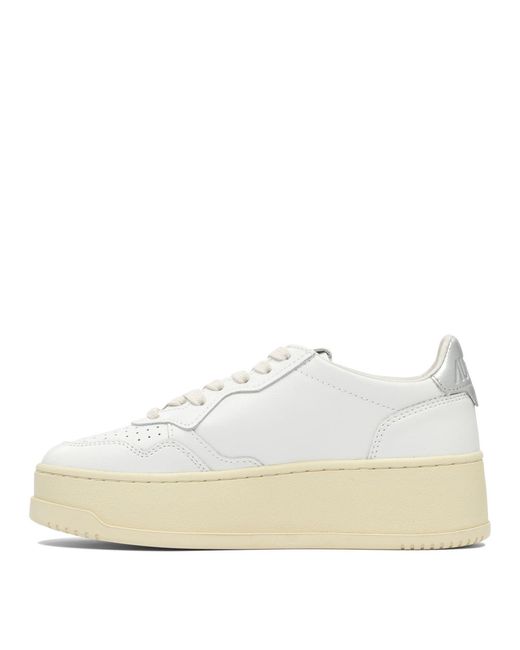Baskets "Medalist Platform" Autry en coloris White