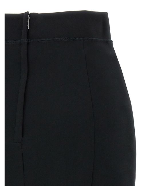 Dolce & Gabbana Black Minirock Dg Aus Jersey